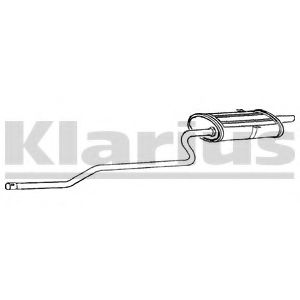 KLARIUS 260746 Глушитель выхлопных газов конечный 