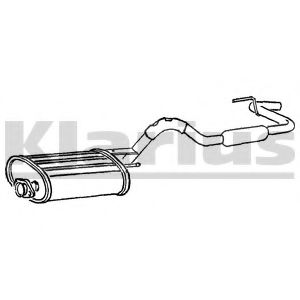 KLARIUS 260778 Глушитель выхлопных газов конечный 