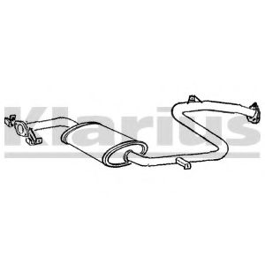 KLARIUS 260796 Средний глушитель выхлопных газов 
