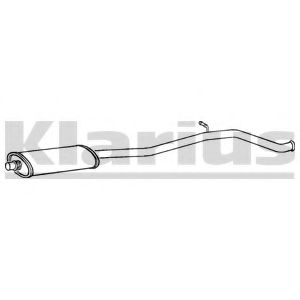 KLARIUS 260817 Средний глушитель выхлопных газов 