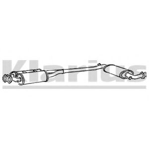 KLARIUS 270008 Средний глушитель выхлопных газов 