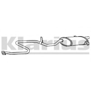 KLARIUS 270035 Глушитель выхлопных газов конечный 
