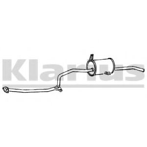 KLARIUS 270156 Глушитель выхлопных газов конечный 