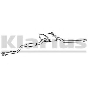 KLARIUS 270229 Средний глушитель выхлопных газов 