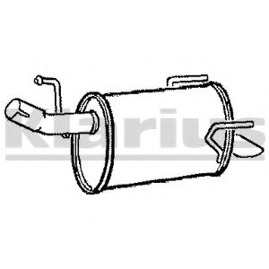 KLARIUS 210999 Глушитель выхлопных газов конечный для PEUGEOT 308 CC (Пежо 308 сс) KLARIUS 210999 Глушитель выхлопных газов конечный для PEUGEOT 308 CC (Пежо 308 сс)