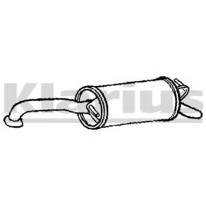 KLARIUS 220740 Глушитель выхлопных газов конечный для TOYOTA YARIS (Тойота/тоета Ярис) KLARIUS 220740 Глушитель выхлопных газов конечный для TOYOTA YARIS (Тойота/тоета Ярис)