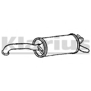 KLARIUS 220785 Глушитель выхлопных газов конечный для TOYOTA YARIS (Тойота/тоета Ярис) KLARIUS 220785 Глушитель выхлопных газов конечный для TOYOTA YARIS (Тойота/тоета Ярис)