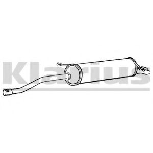 KLARIUS 240728 Глушитель выхлопных газов конечный для CITROëN (Cитроëн) KLARIUS 240728 Глушитель выхлопных газов конечный для CITROëN (Cитроëн)