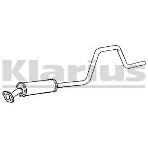 KLARIUS 260840 Средний глушитель выхлопных газов 