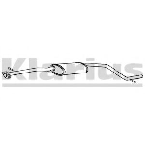 KLARIUS 260843 Средний глушитель выхлопных газов 