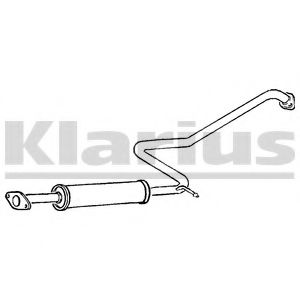 KLARIUS 260864 Средний глушитель выхлопных газов 