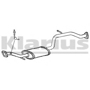 KLARIUS 260883 Средний глушитель выхлопных газов 