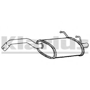 KLARIUS 260902 Глушитель выхлопных газов конечный 