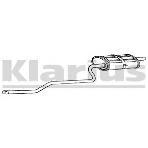 KLARIUS 260905 Глушитель выхлопных газов конечный 