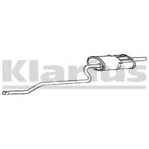 KLARIUS 260907 Глушитель выхлопных газов конечный 