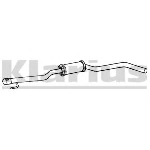 KLARIUS 270590 Средний глушитель выхлопных газов для ROVER 75 ER (Ровер 75 эр) KLARIUS 270590 Средний глушитель выхлопных газов для ROVER 75 ER (Ровер 75 эр)