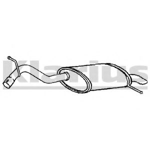 KLARIUS 220819 Глушитель выхлопных газов конечный для PEUGEOT 407 (Пежо 407) KLARIUS 220819 Глушитель выхлопных газов конечный для PEUGEOT 407 (Пежо 407)