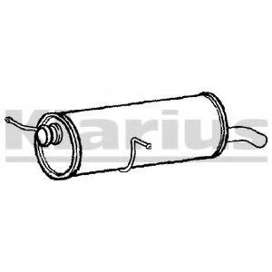 KLARIUS 220821 Глушитель выхлопных газов конечный для CITROËN C4 (CитроËн С4) KLARIUS 220821 Глушитель выхлопных газов конечный для CITROËN C4 (CитроËн С4)