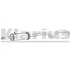 KLARIUS 260916 Средний глушитель выхлопных газов 