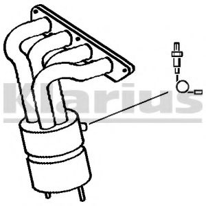 KLARIUS 321723 Катализатор для ROVER 45 (Ровер 45) KLARIUS 321723 Катализатор для ROVER 45 (Ровер 45)
