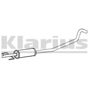 KLARIUS 260913 Средний глушитель выхлопных газов 