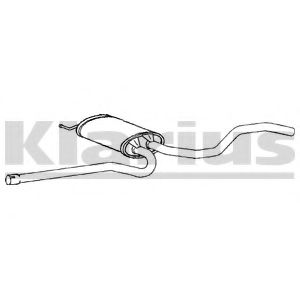 KLARIUS 260917 Средний глушитель выхлопных газов 