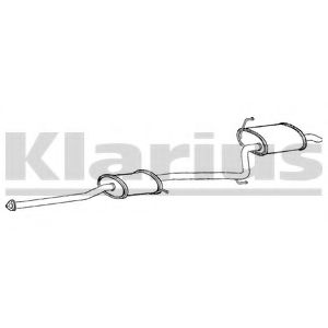 KLARIUS 270640 Глушитель выхлопных газов конечный для HONDA ACCORD VIII (Хонда Аккорд 8) KLARIUS 270640 Глушитель выхлопных газов конечный для HONDA ACCORD VIII (Хонда Аккорд 8)