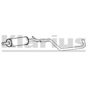 KLARIUS 150382 Средний глушитель выхлопных газов для SEAT ALTEA (Сеат Алтэа) KLARIUS 150382 Средний глушитель выхлопных газов для SEAT ALTEA (Сеат Алтэа)