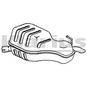 KLARIUS 210853 Глушитель выхлопных газов конечный для VOLVO V70 II (Вольво V70 2) KLARIUS 210853 Глушитель выхлопных газов конечный для VOLVO V70 II (Вольво V70 2)