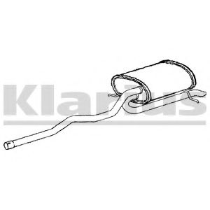 KLARIUS 260923 Глушитель выхлопных газов конечный 