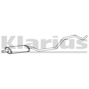 KLARIUS 260961 Средний глушитель выхлопных газов 