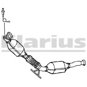 KLARIUS 322054 Катализатор для VOLVO C70 I (Вольво C70 и)