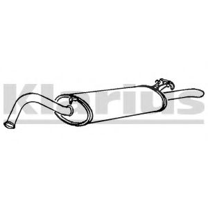 KLARIUS AU122G Глушитель выхлопных газов конечный для AUDI 100 (Ауди 100) KLARIUS AU122G Глушитель выхлопных газов конечный для AUDI 100 (Ауди 100)