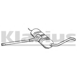 KLARIUS 261097 Средний глушитель выхлопных газов 