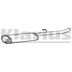 KLARIUS CN451D Средний глушитель выхлопных газов для CITROëN (Cитроëн) KLARIUS CN451D Средний глушитель выхлопных газов для CITROëN (Cитроëн)
