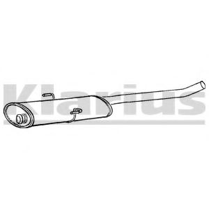 KLARIUS CN464J Средний глушитель выхлопных газов для CITROëN (Cитроëн) KLARIUS CN464J Средний глушитель выхлопных газов для CITROëN (Cитроëн)