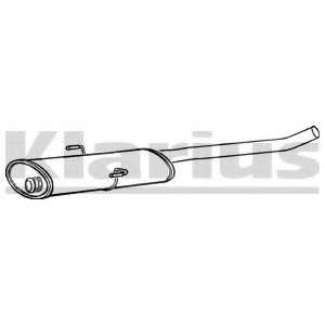 KLARIUS CN466G Средний глушитель выхлопных газов для PEUGEOT EXPERT (Пежо Эxпэрт) KLARIUS CN466G Средний глушитель выхлопных газов для PEUGEOT EXPERT (Пежо Эxпэрт)
