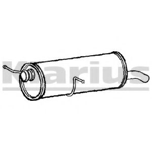 KLARIUS CN539A Глушитель выхлопных газов конечный для CITROËN C4 (CитроËн С4) KLARIUS CN539A Глушитель выхлопных газов конечный для CITROËN C4 (CитроËн С4)