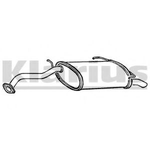 KLARIUS DN322J Глушитель выхлопных газов конечный для NISSAN PRIMERA (Ниссан Примера) KLARIUS DN322J Глушитель выхлопных газов конечный для NISSAN PRIMERA (Ниссан Примера)