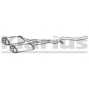 KLARIUS FD537P Средний глушитель выхлопных газов для FORD GRANADA (Форд Гранада) KLARIUS FD537P Средний глушитель выхлопных газов для FORD GRANADA (Форд Гранада)