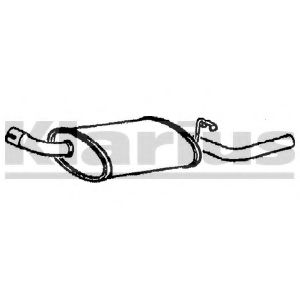 KLARIUS FD755V Глушитель выхлопных газов конечный для FORD ESCORT III (Форд Эсcорт 3) KLARIUS FD755V Глушитель выхлопных газов конечный для FORD ESCORT III (Форд Эсcорт 3)