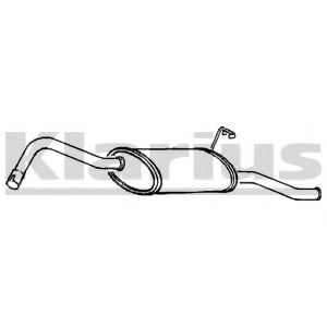 KLARIUS FE243C Глушитель выхлопных газов конечный для FORD FIESTA (Форд Фиэста) KLARIUS FE243C Глушитель выхлопных газов конечный для FORD FIESTA (Форд Фиэста)