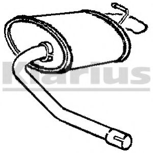 KLARIUS FE344D Глушитель выхлопных газов конечный для FORD (Форд) KLARIUS FE344D Глушитель выхлопных газов конечный для FORD (Форд)