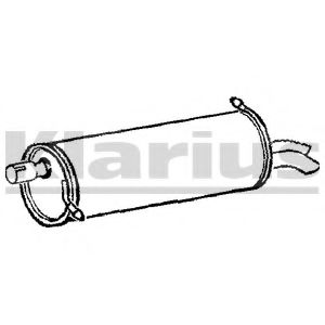 KLARIUS FE546G Глушитель выхлопных газов конечный для VOLKSWAGEN SHARAN (Фольксваген Шаран) KLARIUS FE546G Глушитель выхлопных газов конечный для VOLKSWAGEN SHARAN (Фольксваген Шаран)