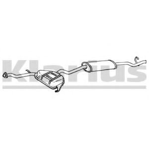 KLARIUS FT604A Глушитель выхлопных газов конечный для FIAT TEMPRA (Фиат Тэмпра) KLARIUS FT604A Глушитель выхлопных газов конечный для FIAT TEMPRA (Фиат Тэмпра)