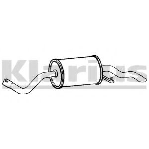 KLARIUS FT805D Глушитель выхлопных газов конечный для FIAT IDEA (Фиат Идэа) KLARIUS FT805D Глушитель выхлопных газов конечный для FIAT IDEA (Фиат Идэа)