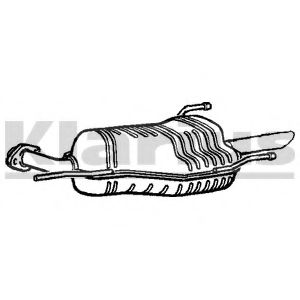 KLARIUS GM344W Глушитель выхлопных газов конечный для OPEL (Опель) KLARIUS GM344W Глушитель выхлопных газов конечный для OPEL (Опель)