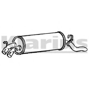 KLARIUS GM44K Глушитель выхлопных газов конечный для OPEL (Опель) KLARIUS GM44K Глушитель выхлопных газов конечный для OPEL (Опель)