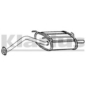 KLARIUS HA243Q Глушитель выхлопных газов конечный для HONDA CIVIC VI (Хонда Цивик 6) KLARIUS HA243Q Глушитель выхлопных газов конечный для HONDA CIVIC VI (Хонда Цивик 6)