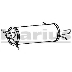 KLARIUS MA106Q Глушитель выхлопных газов конечный для MAZDA 626 III (Мазда 626 3) KLARIUS MA106Q Глушитель выхлопных газов конечный для MAZDA 626 III (Мазда 626 3)